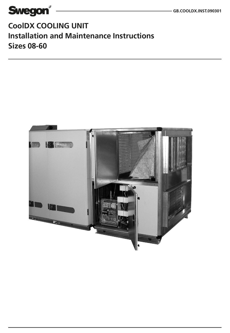 Swegon CoolDX Series User manual Swegon CoolDX Series User manual