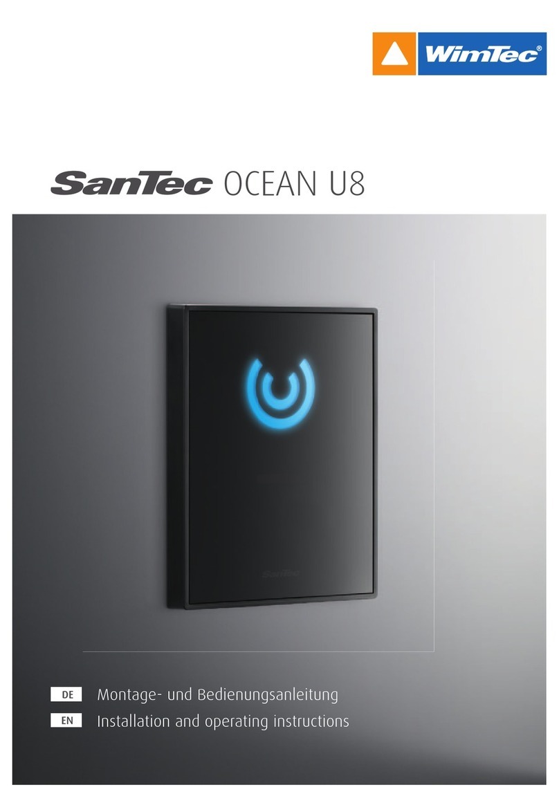 WimTec SanTec Ocean U8 Installation and operating instructions