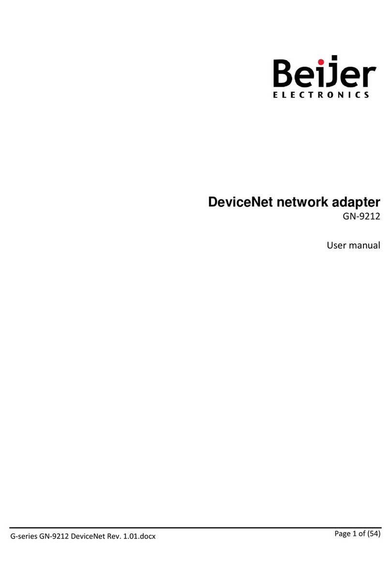 Beijer Electronics DeviceNet GN-9212 user manual