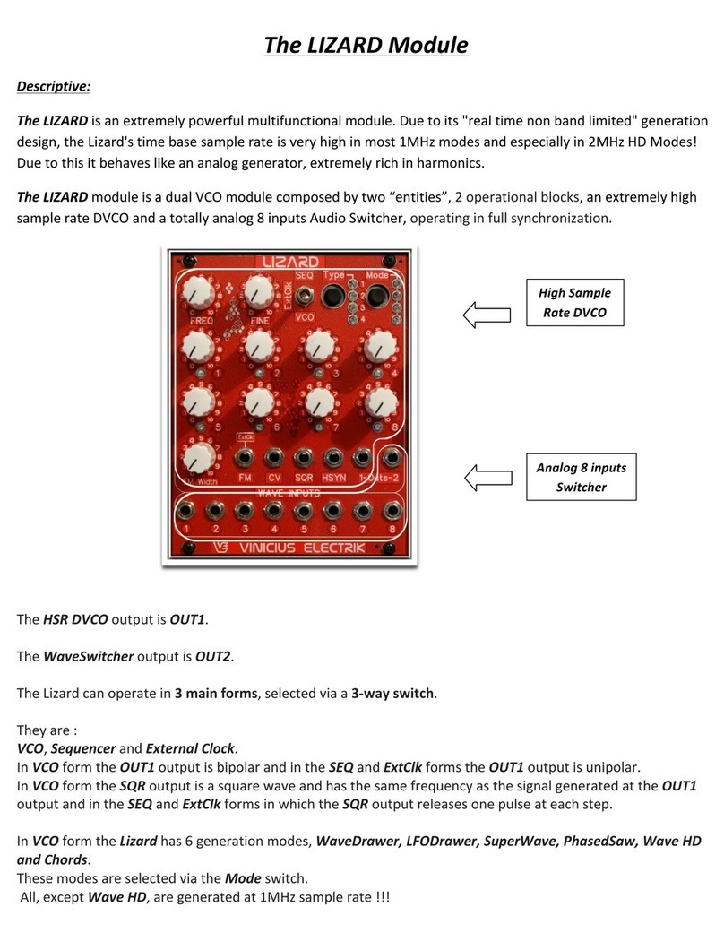 Vinicius Electrik Lizard quick start guide