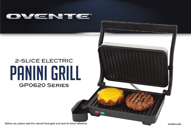 Ovente GP0620 Series manual