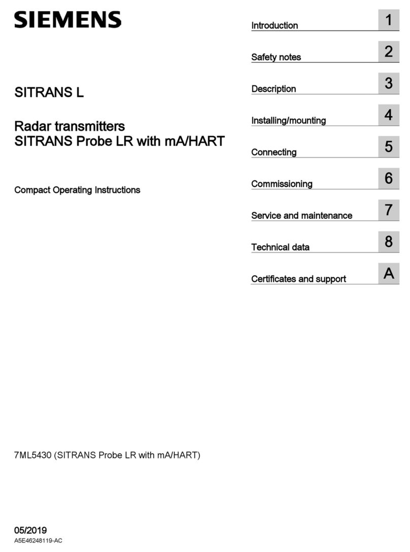 Siemens SITRANS L Series Administrator guide