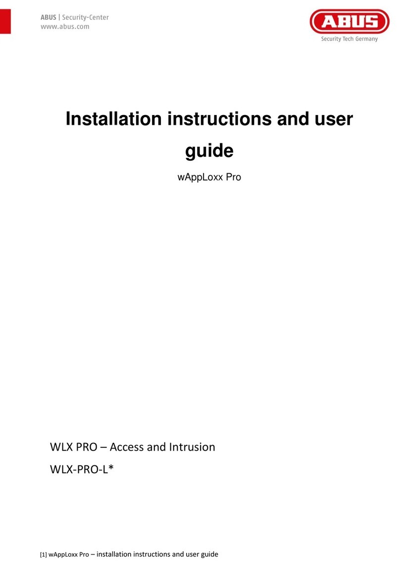 Abus AWLX PRO Mounting instructions