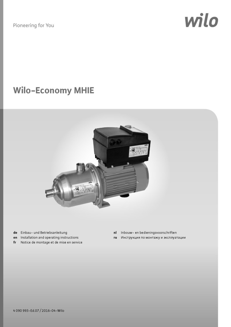 Wilo Economy MHIE User manual