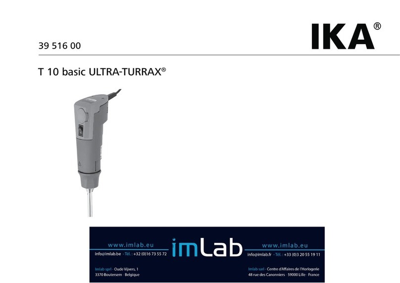 Imlab IKA ULTRA-TURRAX T 10 basic User manual