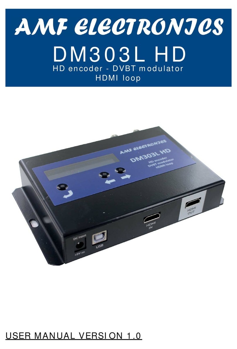 AMF ELECTRONICS DM303L HD user manual