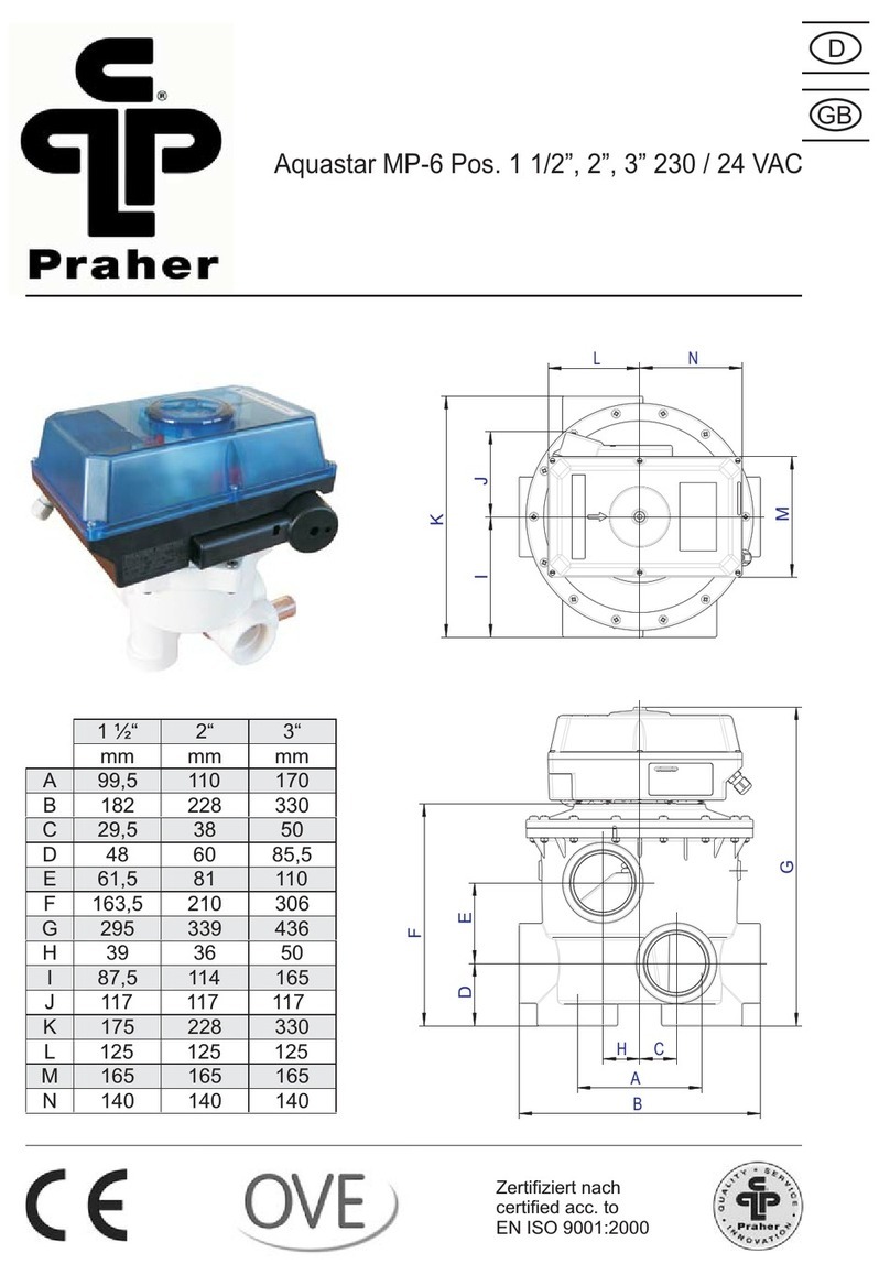 praher Aquastar MP-6 Series User manual