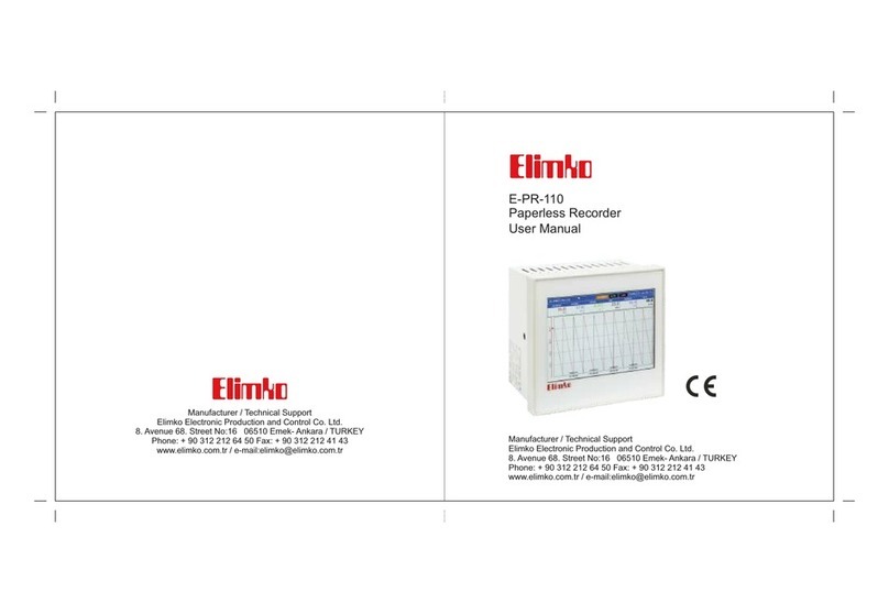 Elimko E-PR-110 Series User manual