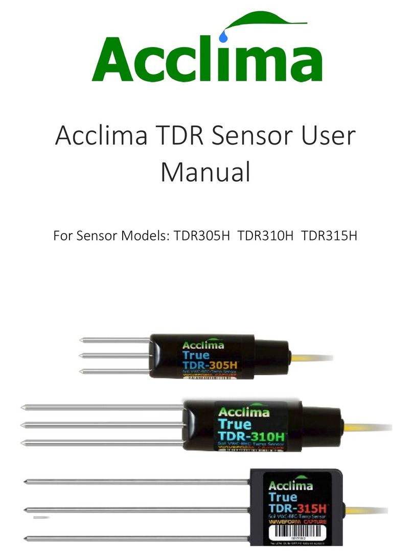 Acclima TDR Series user manual