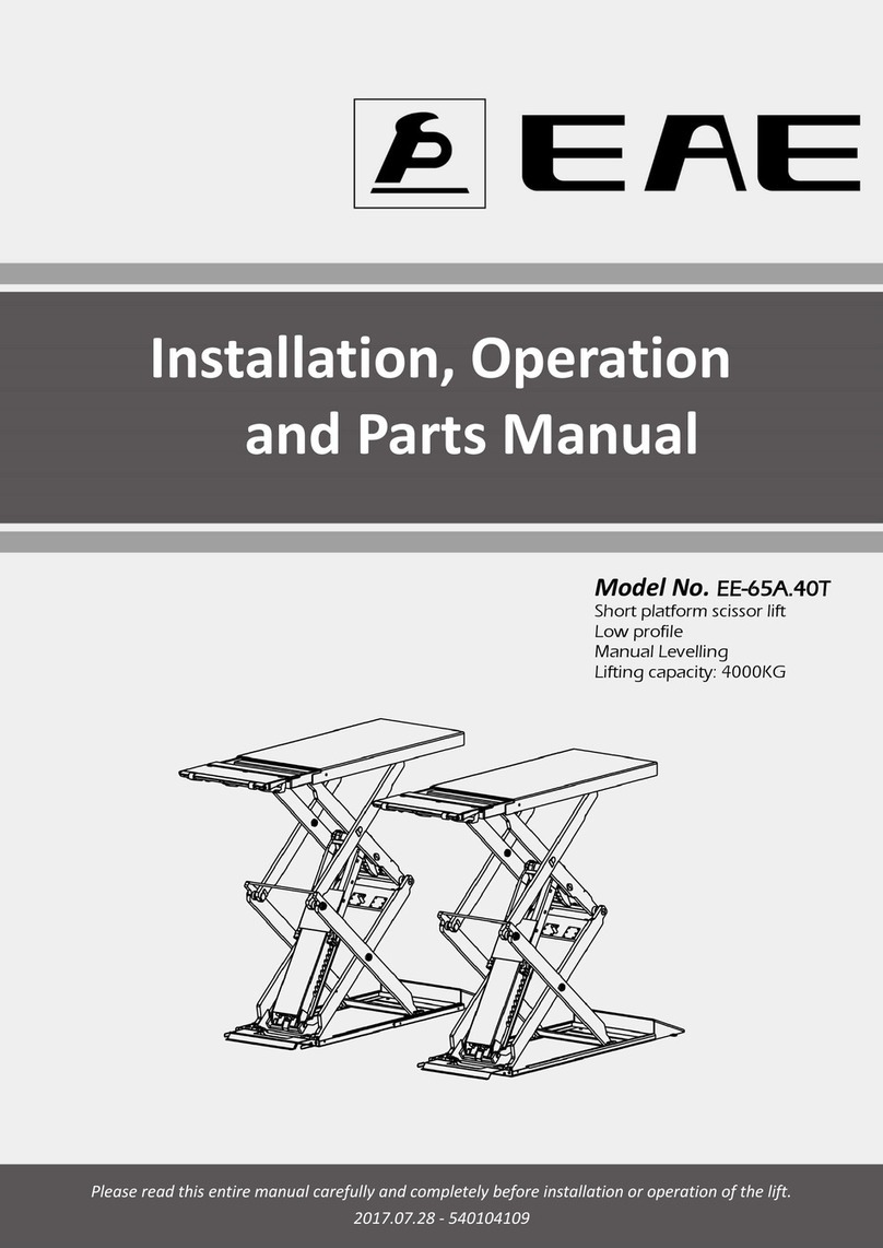 EAE EE-65A.40T Installation, operation, and parts manual EAE EE-65A.40T Installation, operation, and parts manual