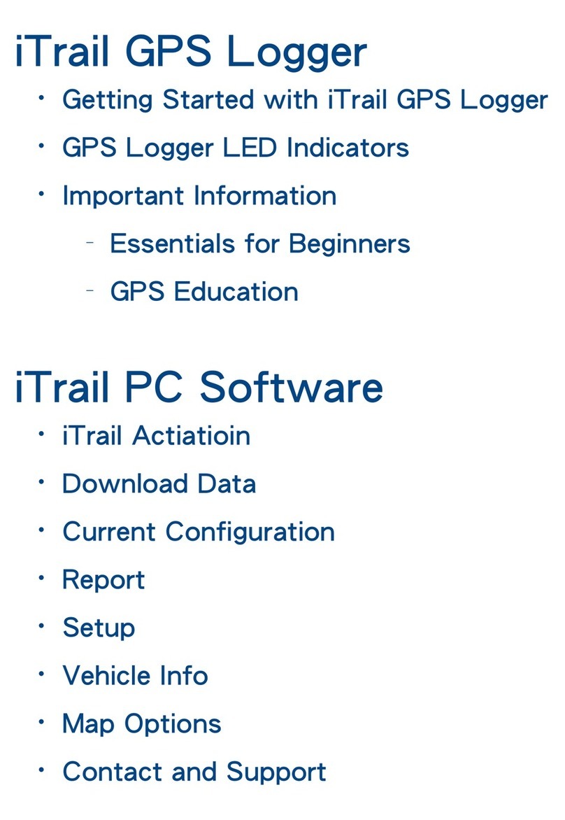 SleuthGear iTrail GPS Logger quick start guide SleuthGear iTrail GPS Logger quick start guide