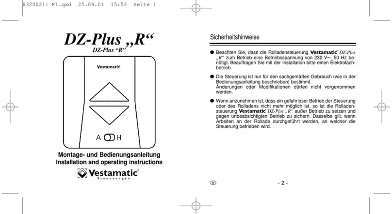 Vestamatic DZ-Plus R User manual