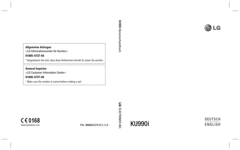 LG Vodafone KU990i User manual
