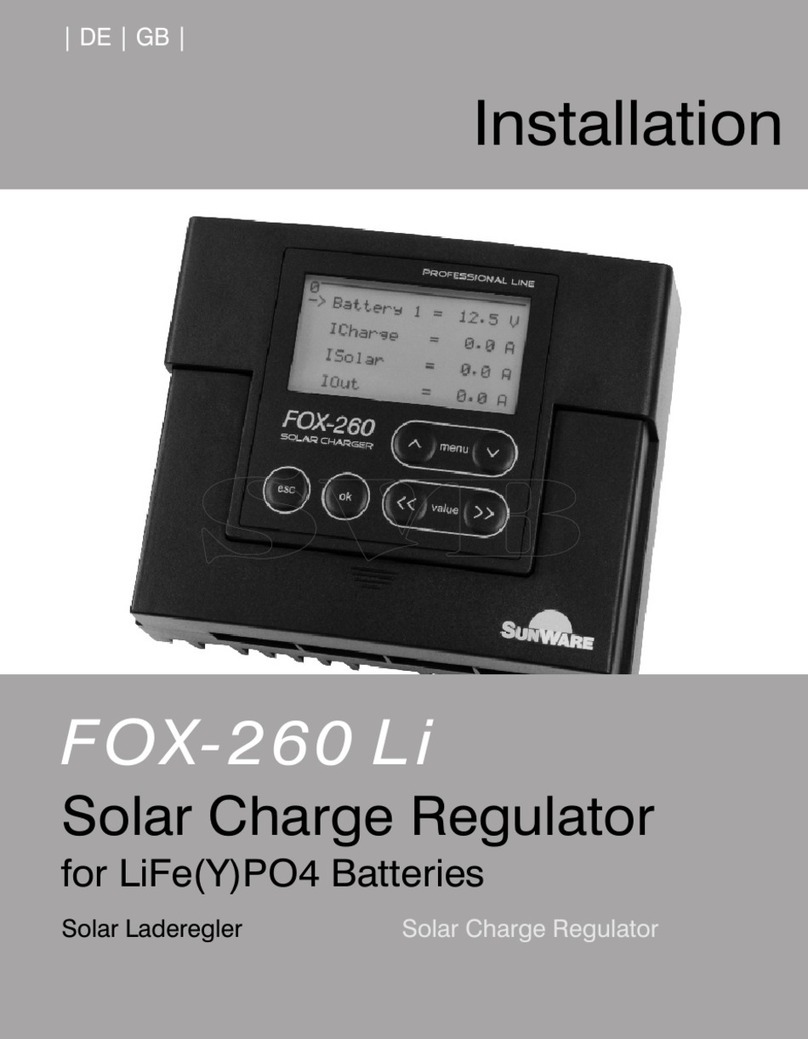 SunWare FOX-260 Li Installation