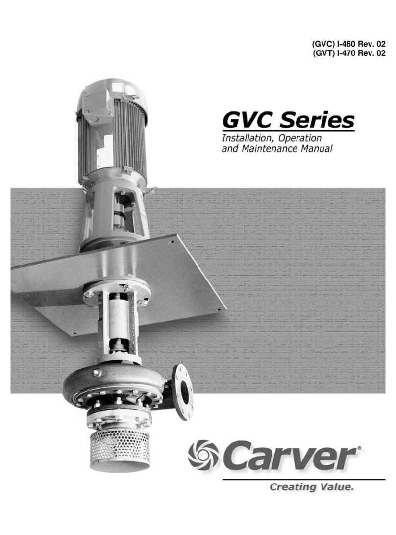 Carver GVC Series Installation, operation and maintenance manual