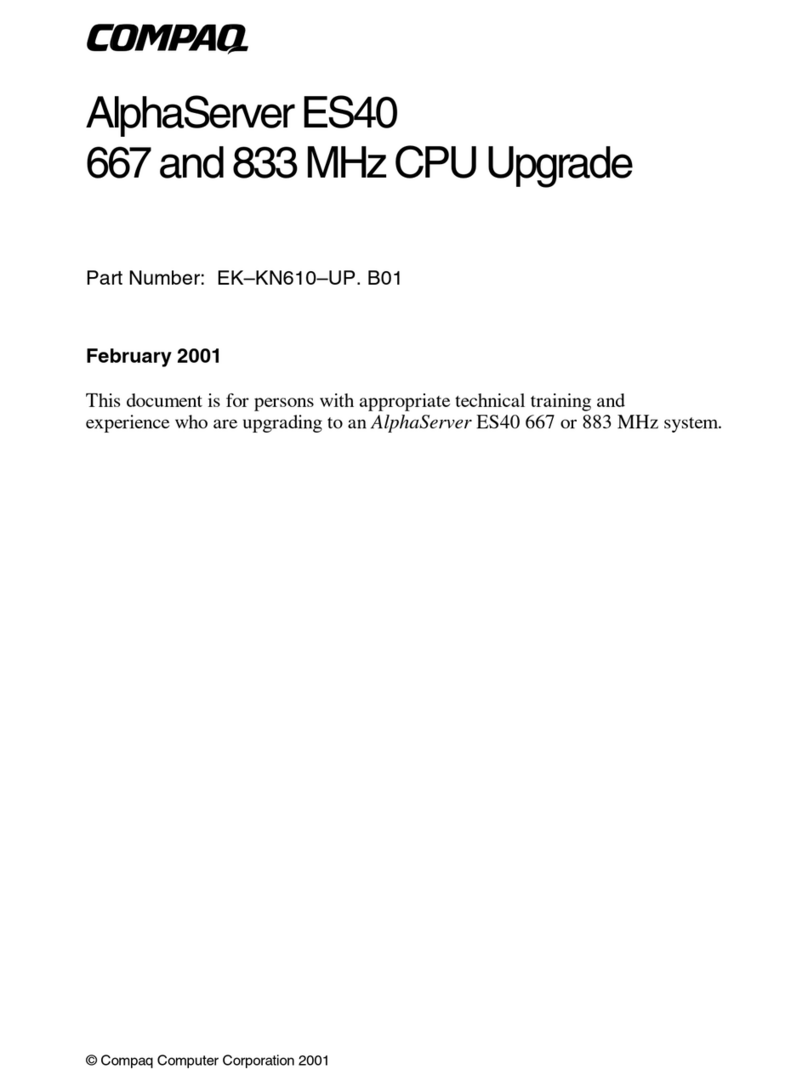 Compaq AlphaServer ES40 Quick start guide