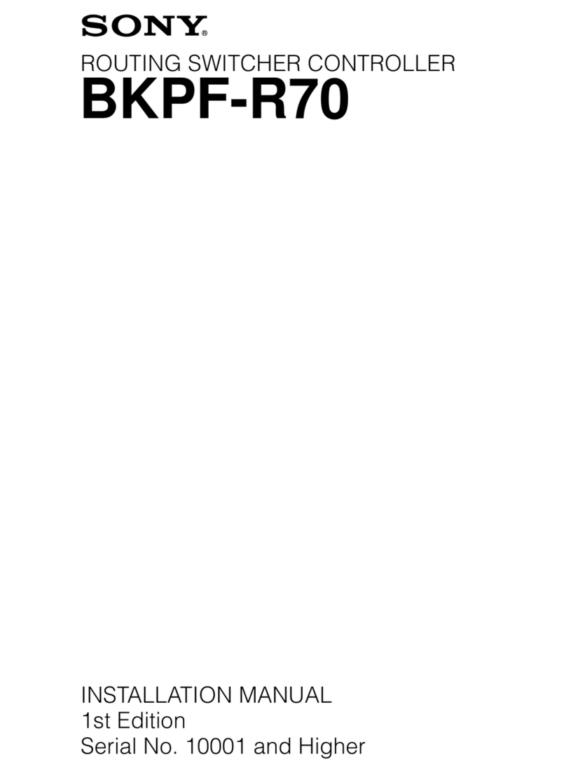 Sony BKPF-R70 installation manual