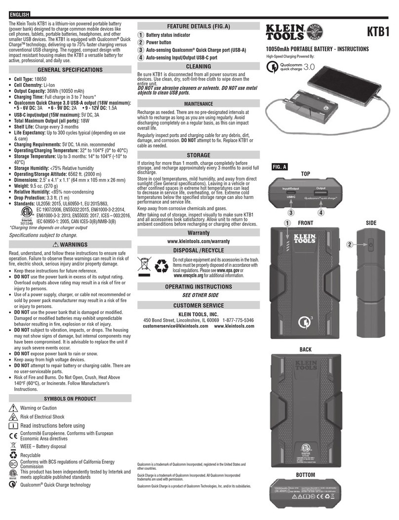 Klein Tools KTB1 instructions