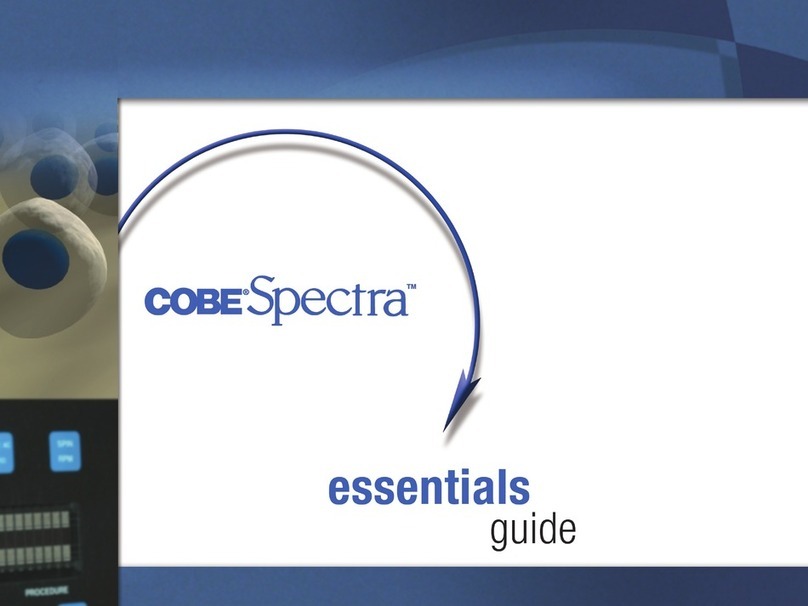 Gambro Cobe Spectra ESSENTIALS GUIDE
