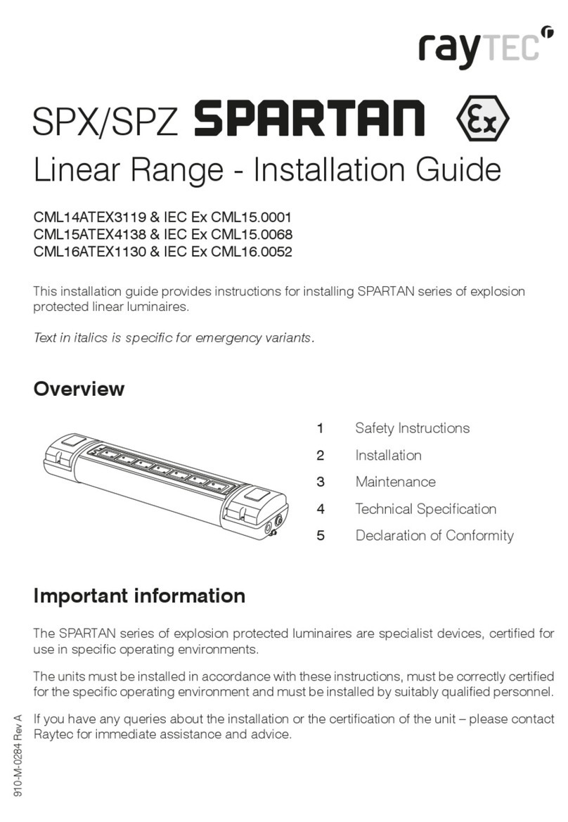 Raytec SPARTAN SPX Series User manual