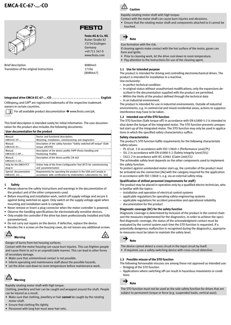 Festo EMCA-EC-67 CO Series User manual