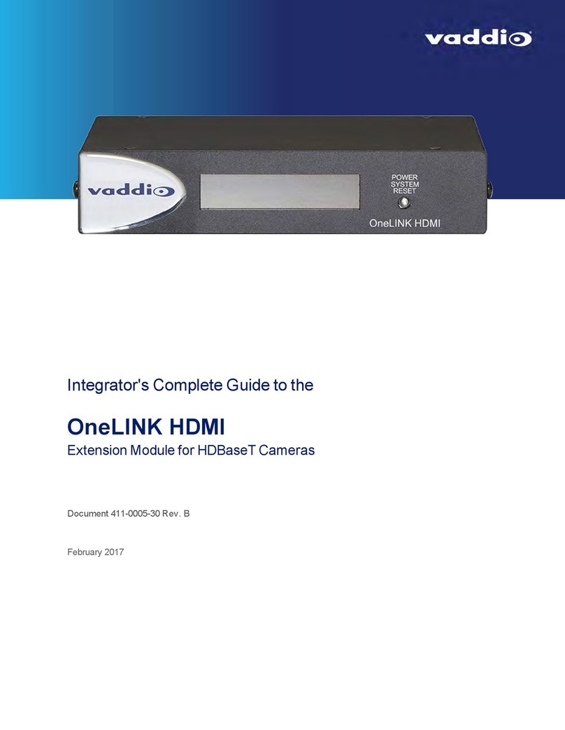 VADDIO OneLINK HDMI Integrator's complete guide