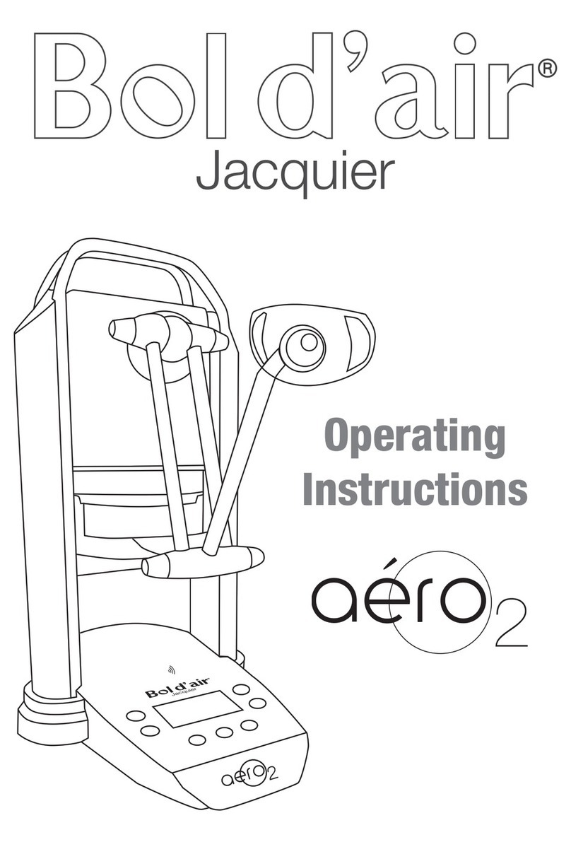 Holiste Bol d'air Jacquier aero2 operating instructions