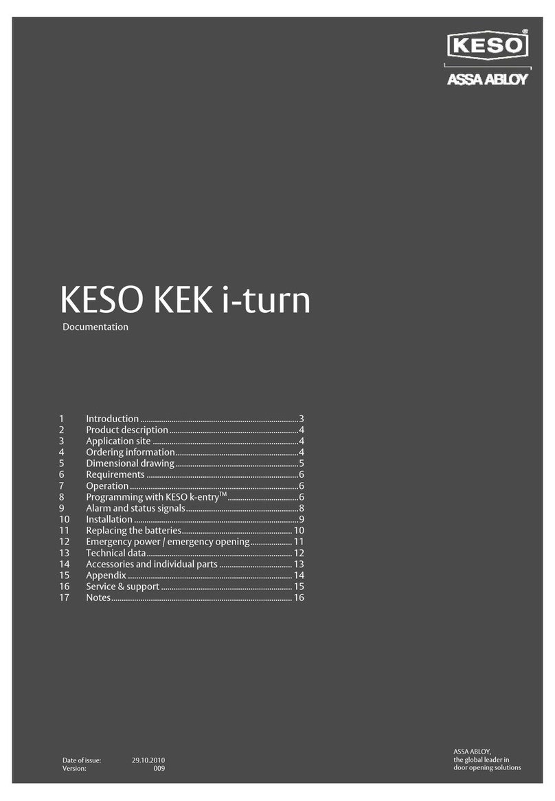Assa Abloy KESO KEK i-turn Operator's manual Assa Abloy KESO KEK i-turn Operator's manual