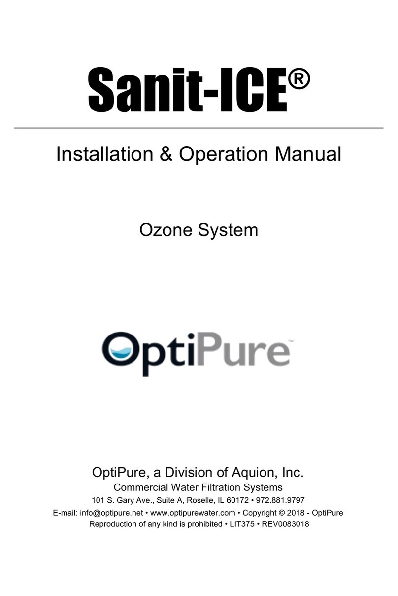 OptiPure Sanit-ICE Installation & operation manual