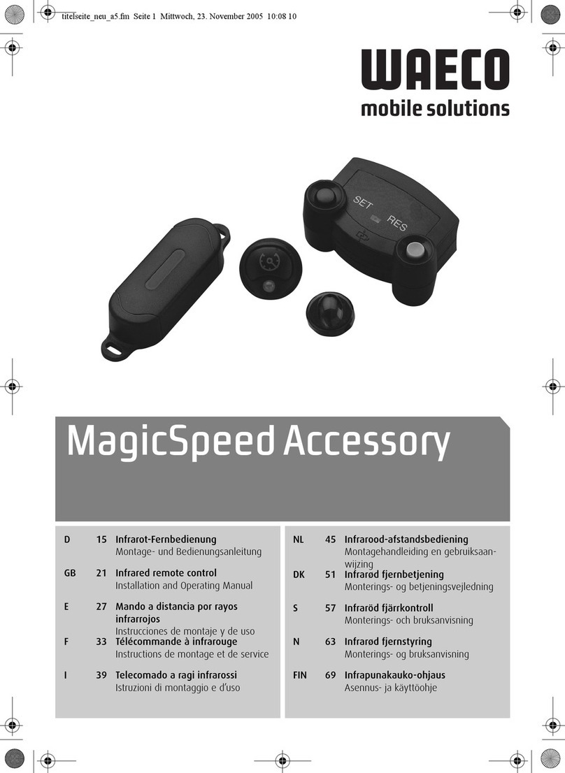 Waeco MagicSpeed Series Installation and operating manual