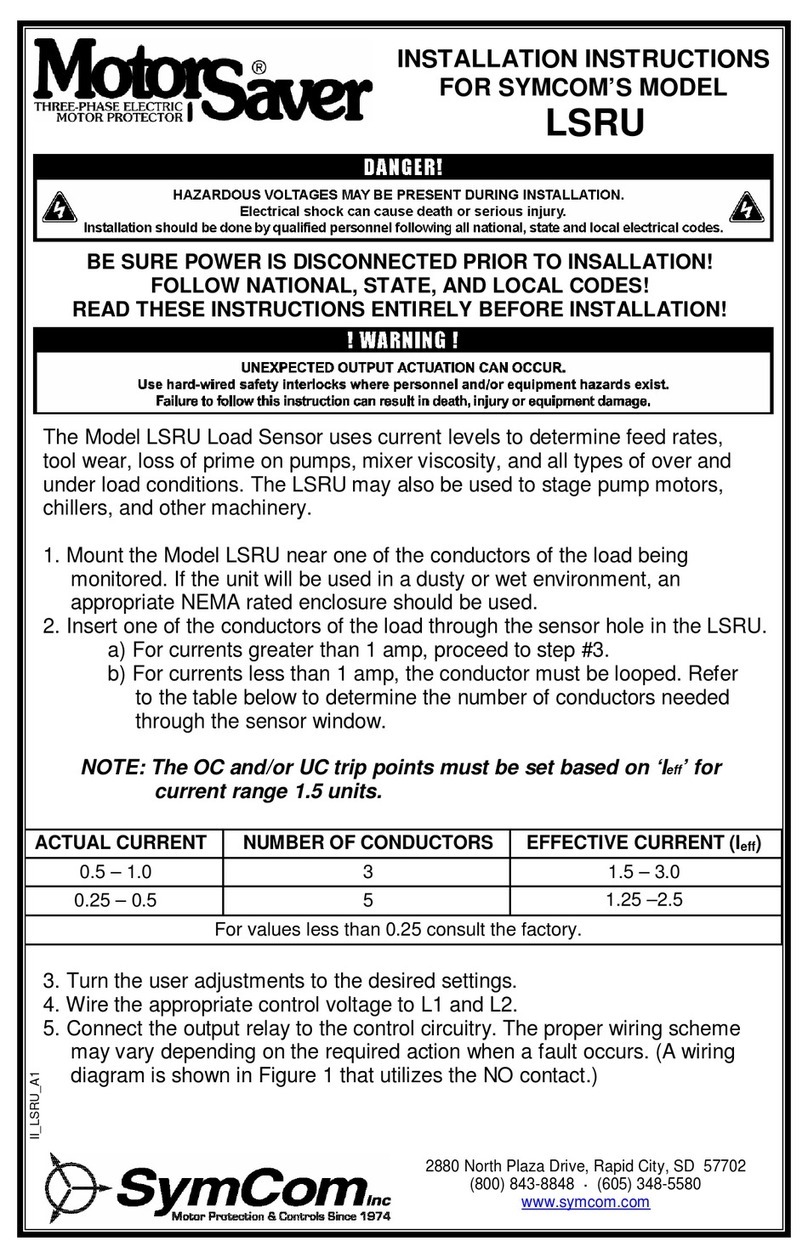 Motor Saver LSRU Series installation instructions
