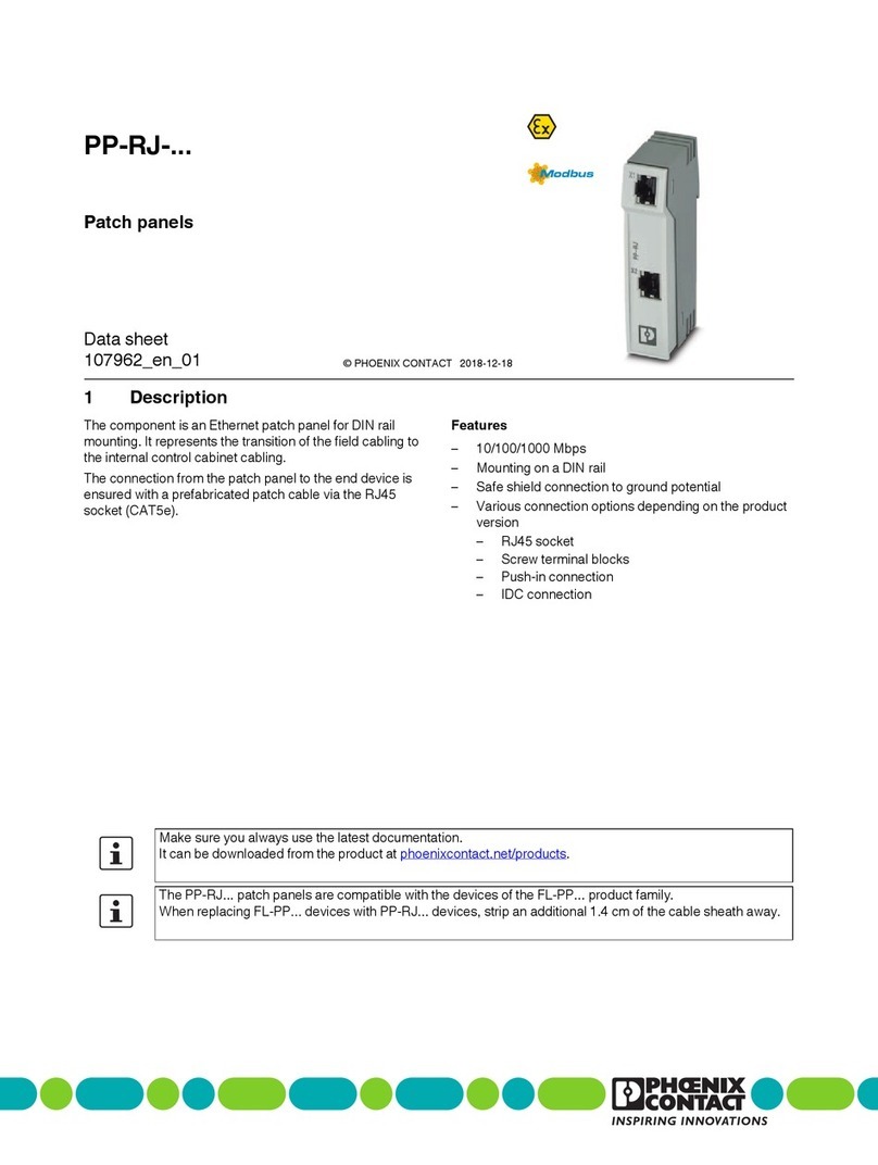 Phoenix Contact PP-RJ Series datasheet