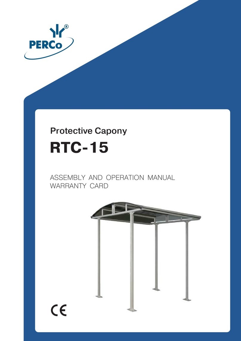 PERCo RTC-15 Assembly and Operation Manual Warranty Card PERCo RTC-15 Assembly and Operation Manual Warranty Card