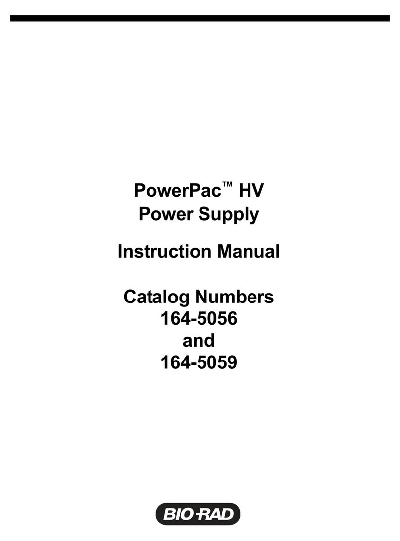 BIO RAD PowerPac HV Series instruction manual