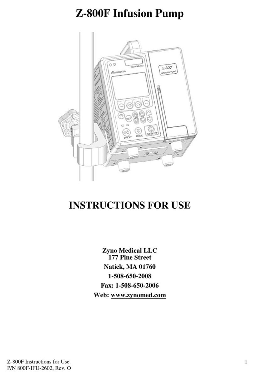 Zyno Medical Z-800F Instructions for use