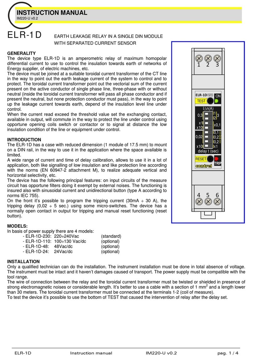 Contrel ELR-1D instruction manual