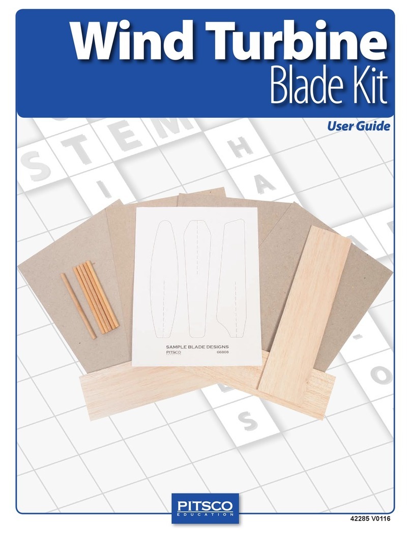 Pitsco Education Wind Turbine Blade Kit User manual