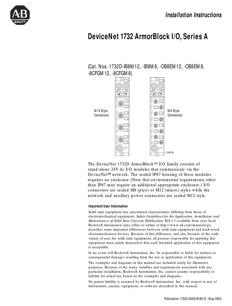 Allen-Bradley ArmorBlock 1732D A Series User manual