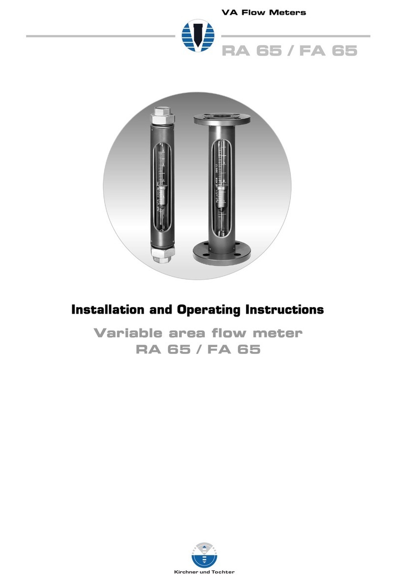 Kirchner und Tochter RA 65 Installation and operating instructions