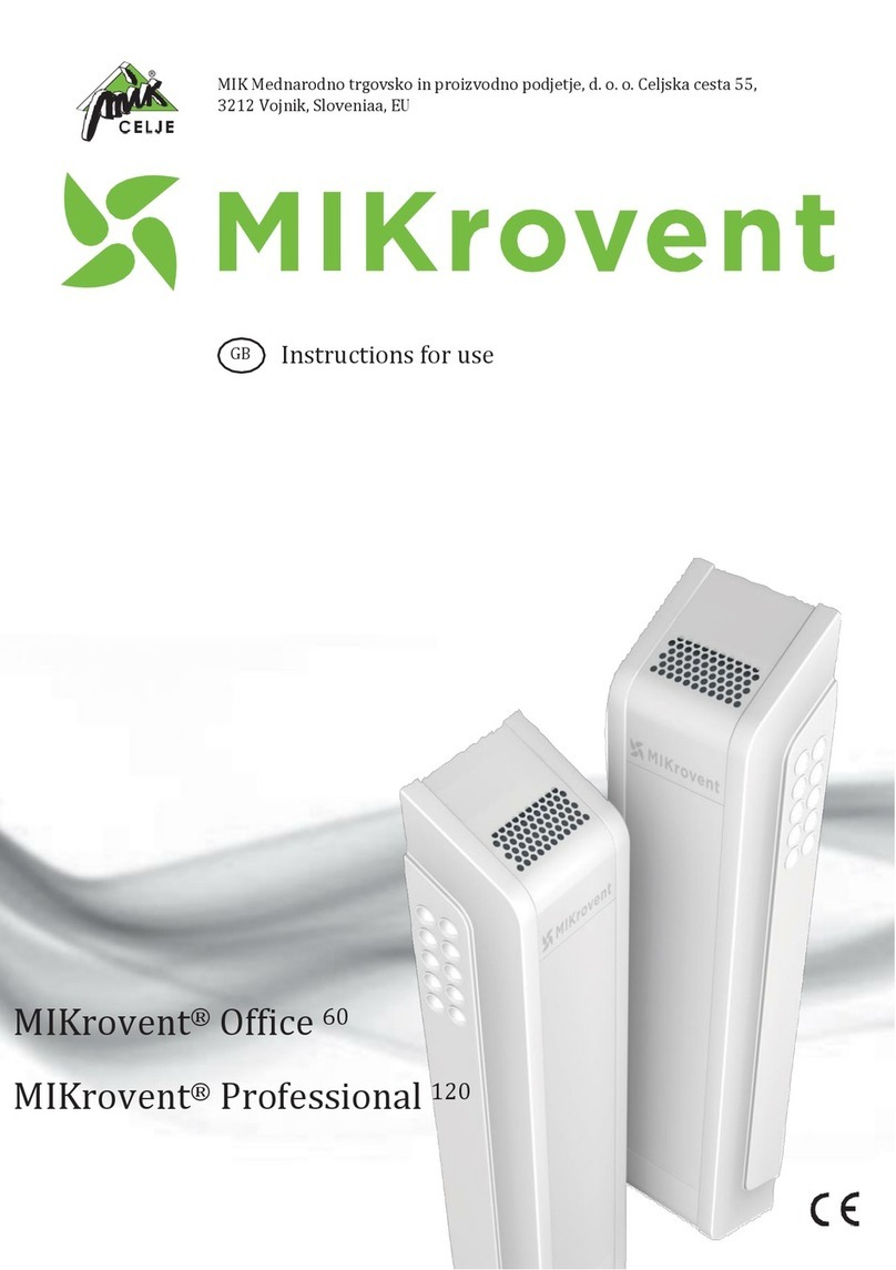 MIK MIKrovent Professional 120 Instructions for use