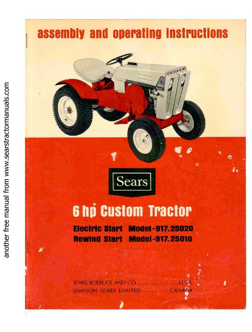 Sears 917.25010 Assembly and operating instructions