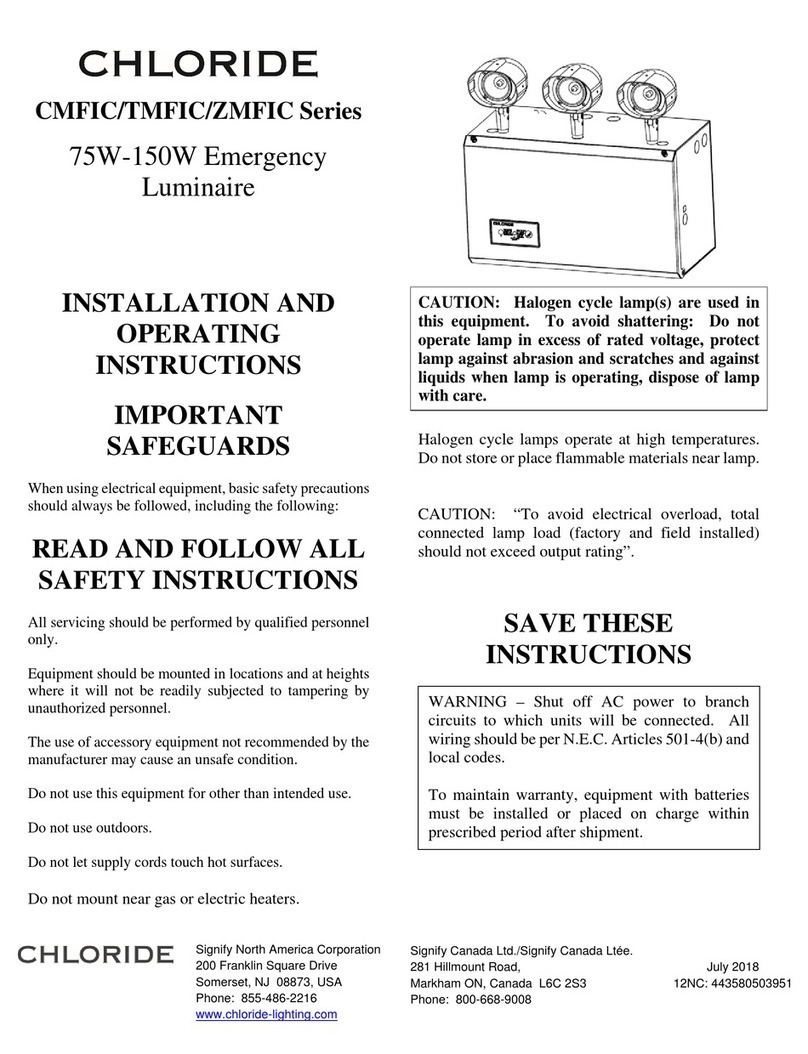 Chloride CMFIC Series Installation and operating instructions
