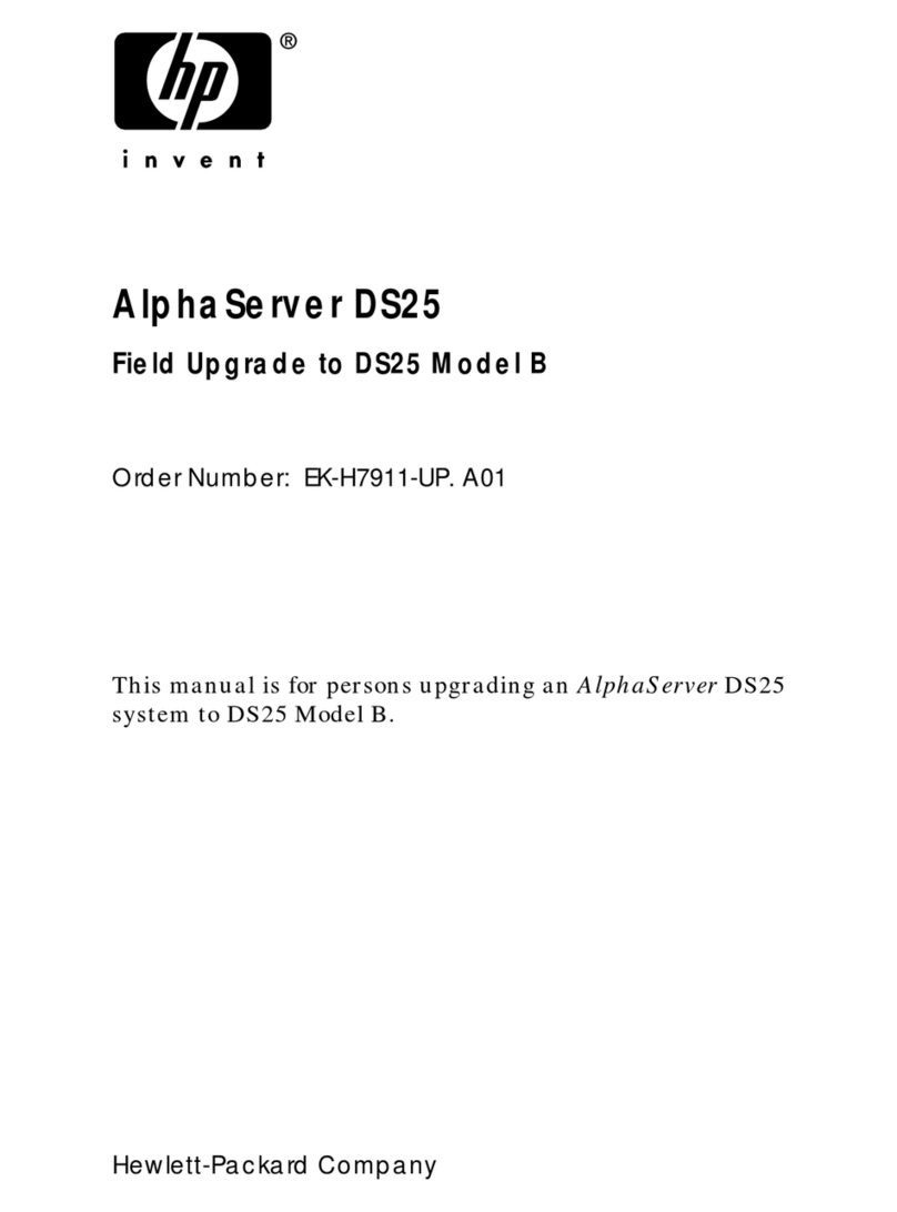 HP AlphaServer DS25 User manual HP AlphaServer DS25 User manual