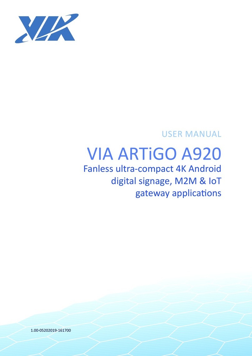 VIA Technologies ARTiGO A920 user manual