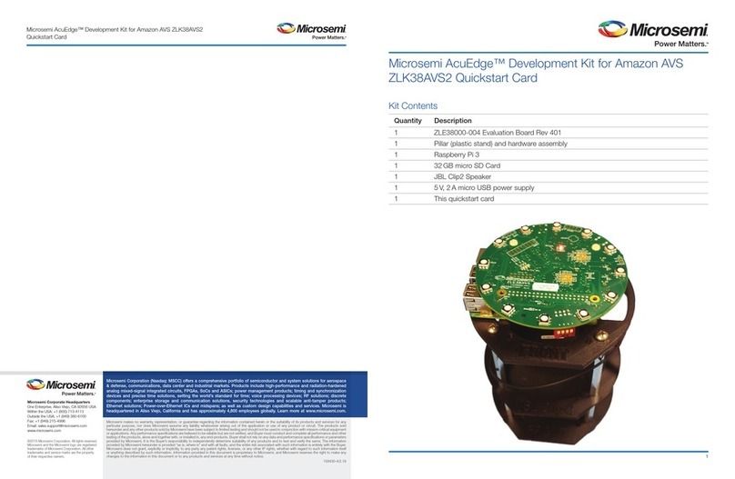 Microsemi AcuEdge Development Kit for Amazon AVS... Technical manual Microsemi AcuEdge Development Kit for Amazon AVS... Technical manual