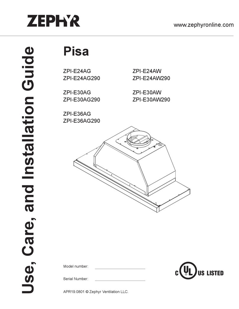 Zephyr Pisa ZPI-E24AG Installation guide