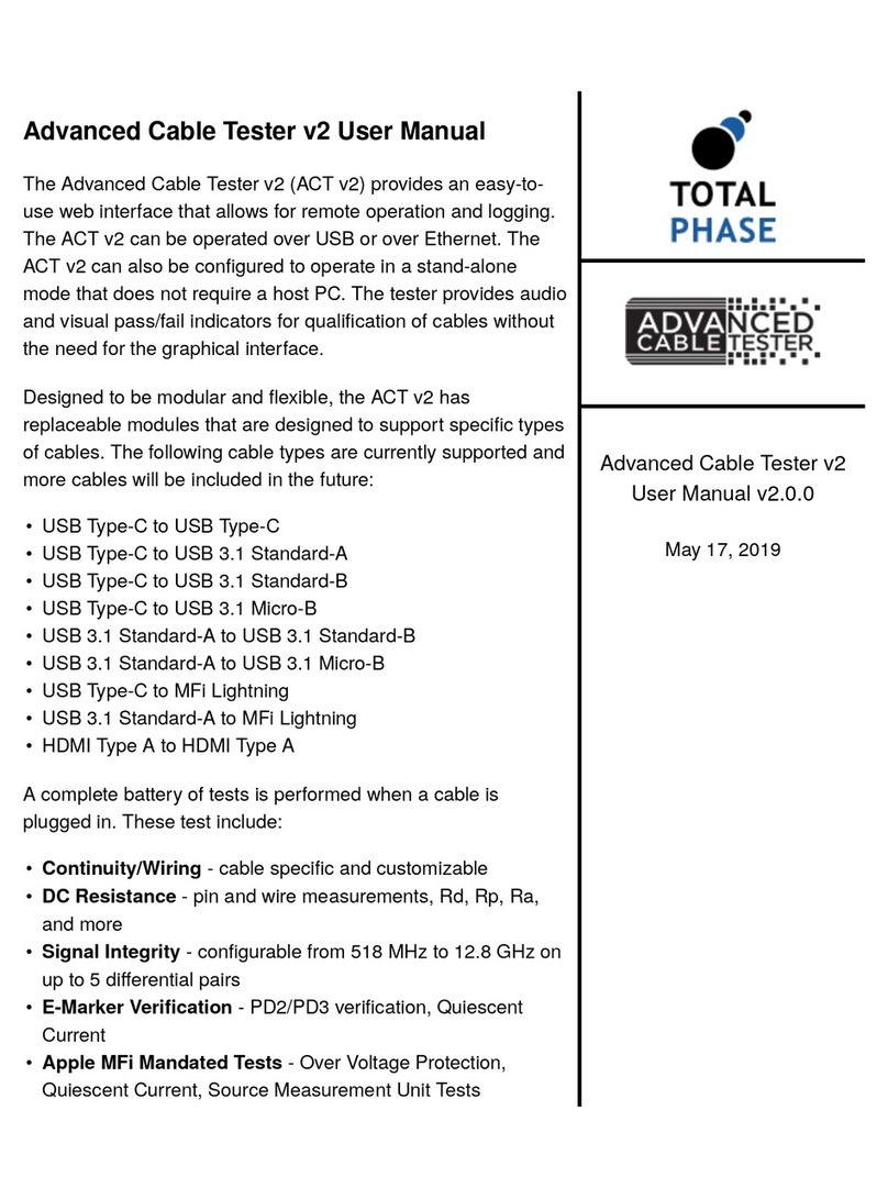 Total Phase Advanced Cable Tester v2 user manual