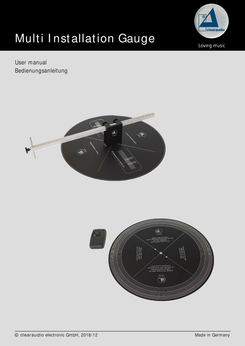 Clearaudio Multi Installation Gauge user manual