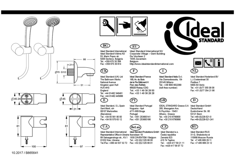 Ideal-Standard B9449 Series User manual