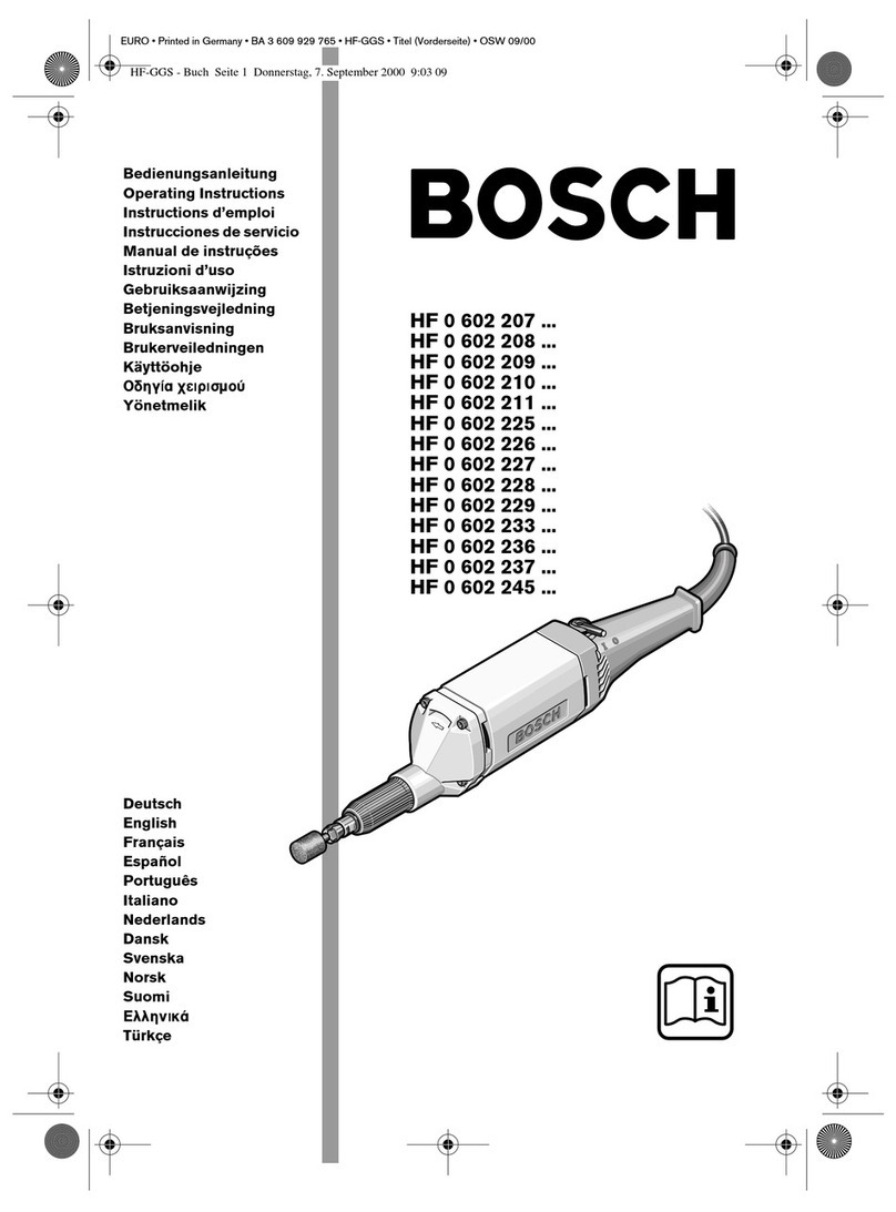 Bosch HF 0 602 207 Series User manual